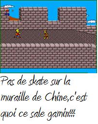 une photo d'Ã©cran de The Simpsons - Bart Vs the World sur Nintendo Nes